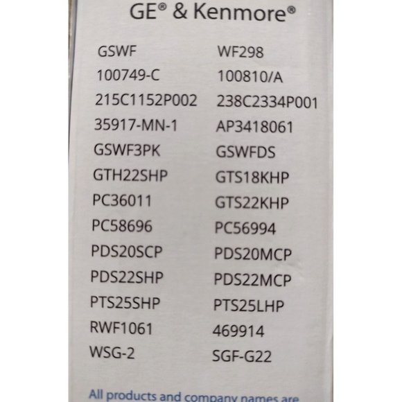 Refresh R-9914 Replacement Refrigerator Water Filter for GE GSWF SmartWater 238C - Picture 2 of 7